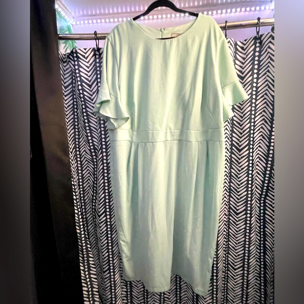 Asos mint plus size dress